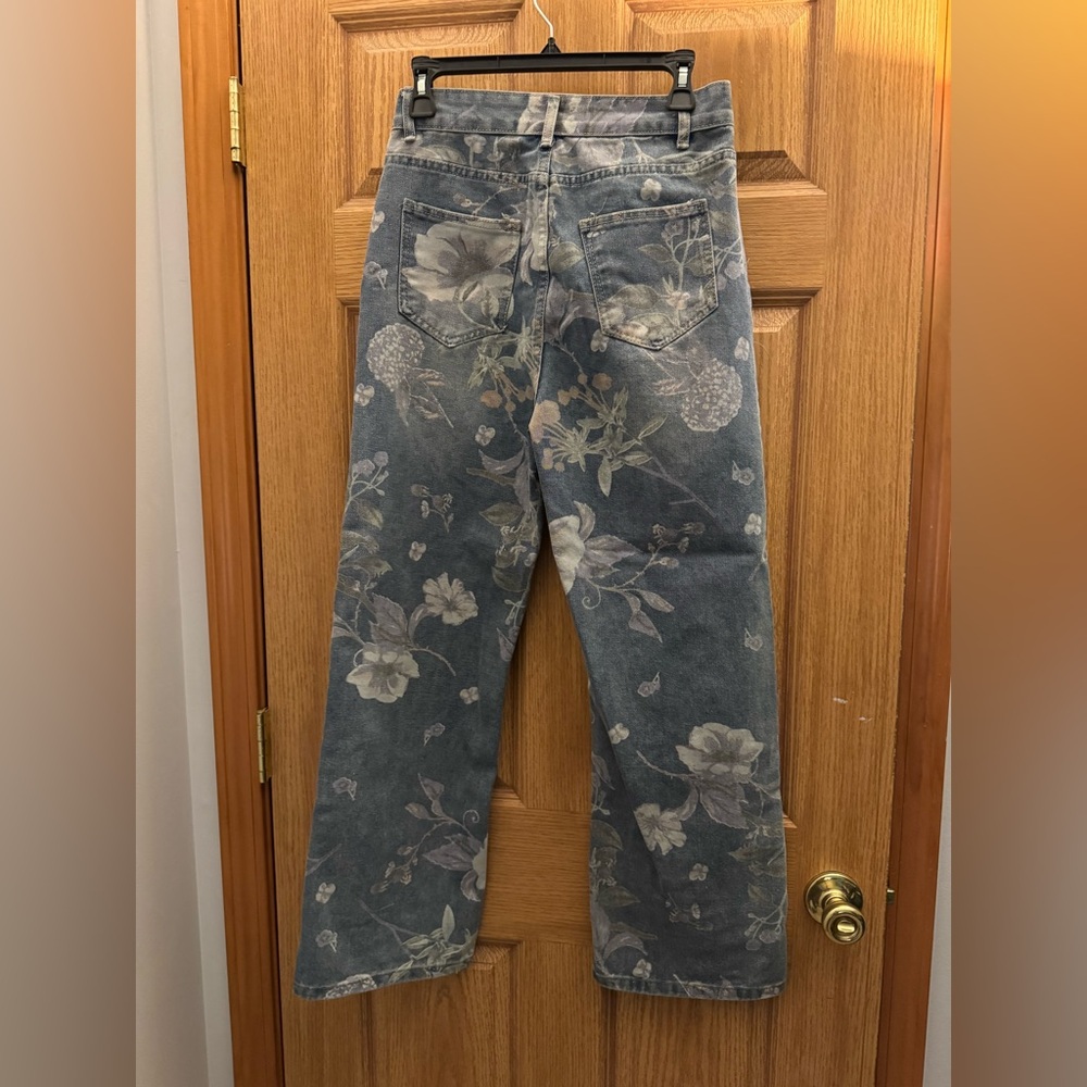 Serenity Collective Floral Straight Leg Jeans - Picture 3 of 4